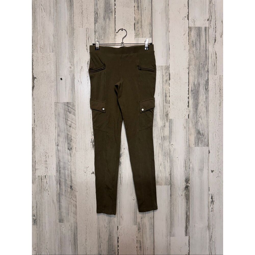 Express Women’s Cargo Leggings XS Olive Green High Rise Stretch Utility Pants